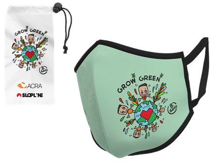 mascherina-astuccio mascherina grow green